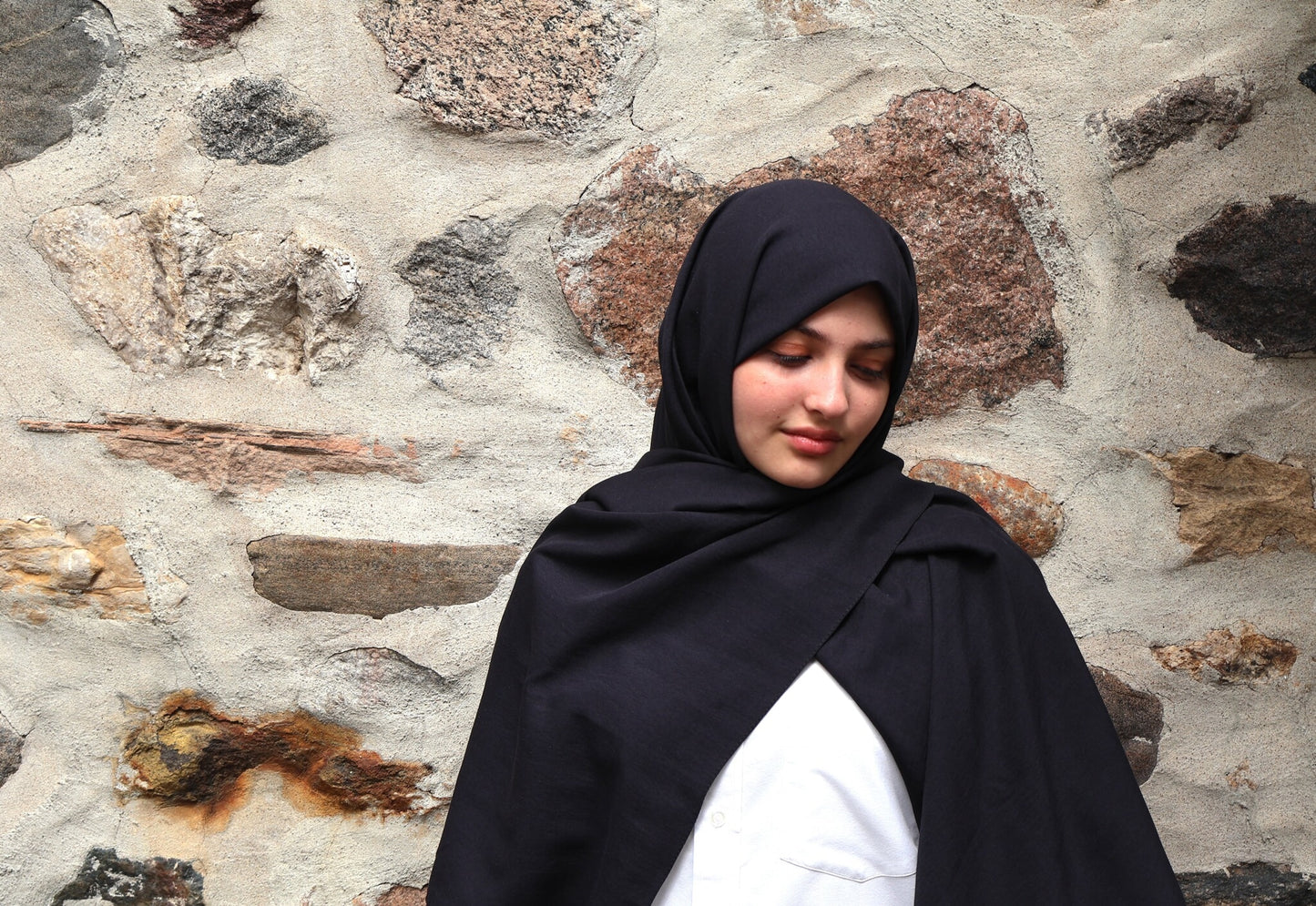 Black - Cotton Hijab
