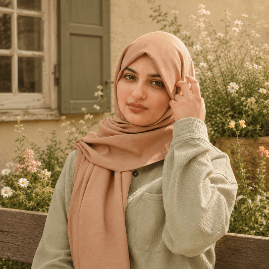 100% Turkish Cotton Hijab - Pecan
